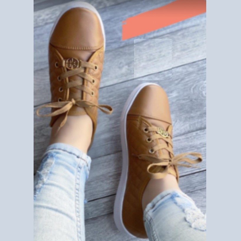 Camel Padded Sneakers For Women